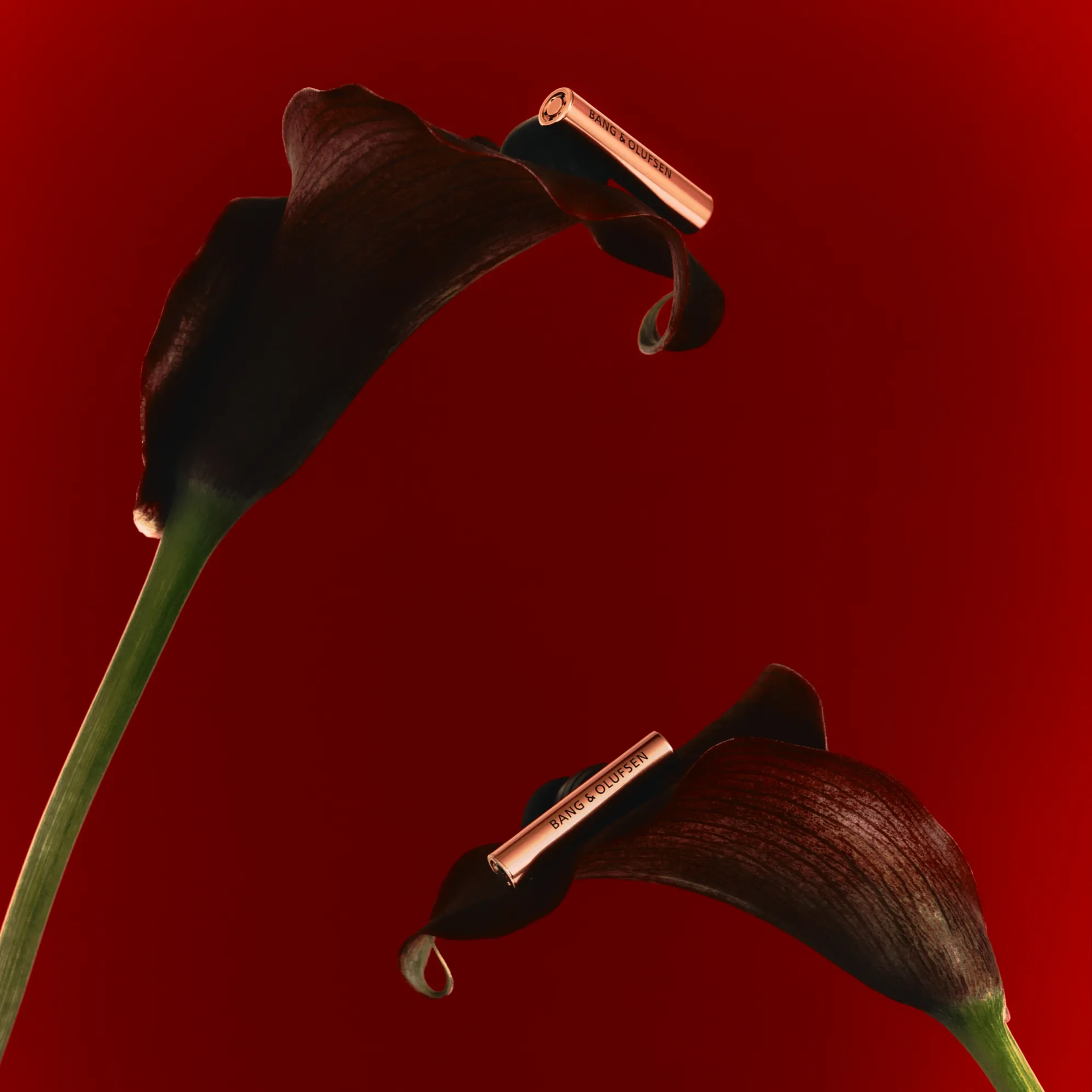 A pair of Super Hoodie on flowers